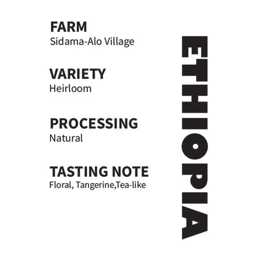 Ethiopia Sidama Alo Mewa Natural  Espresso